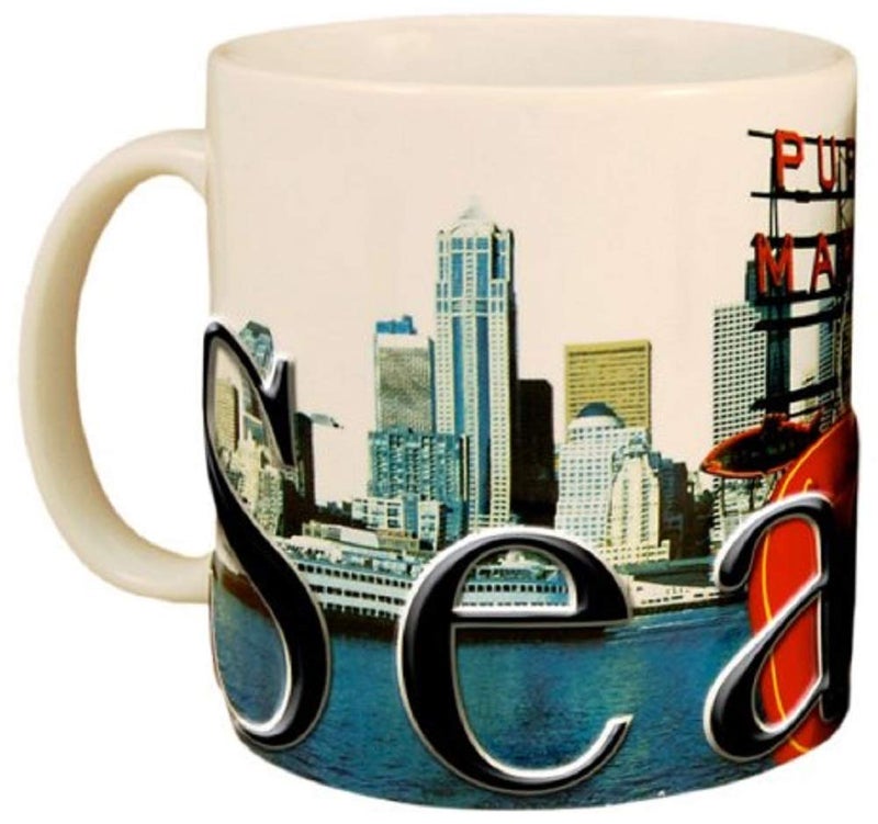 Americaware Seattle 18oz. Color Relief Coffee Mug - Image 1